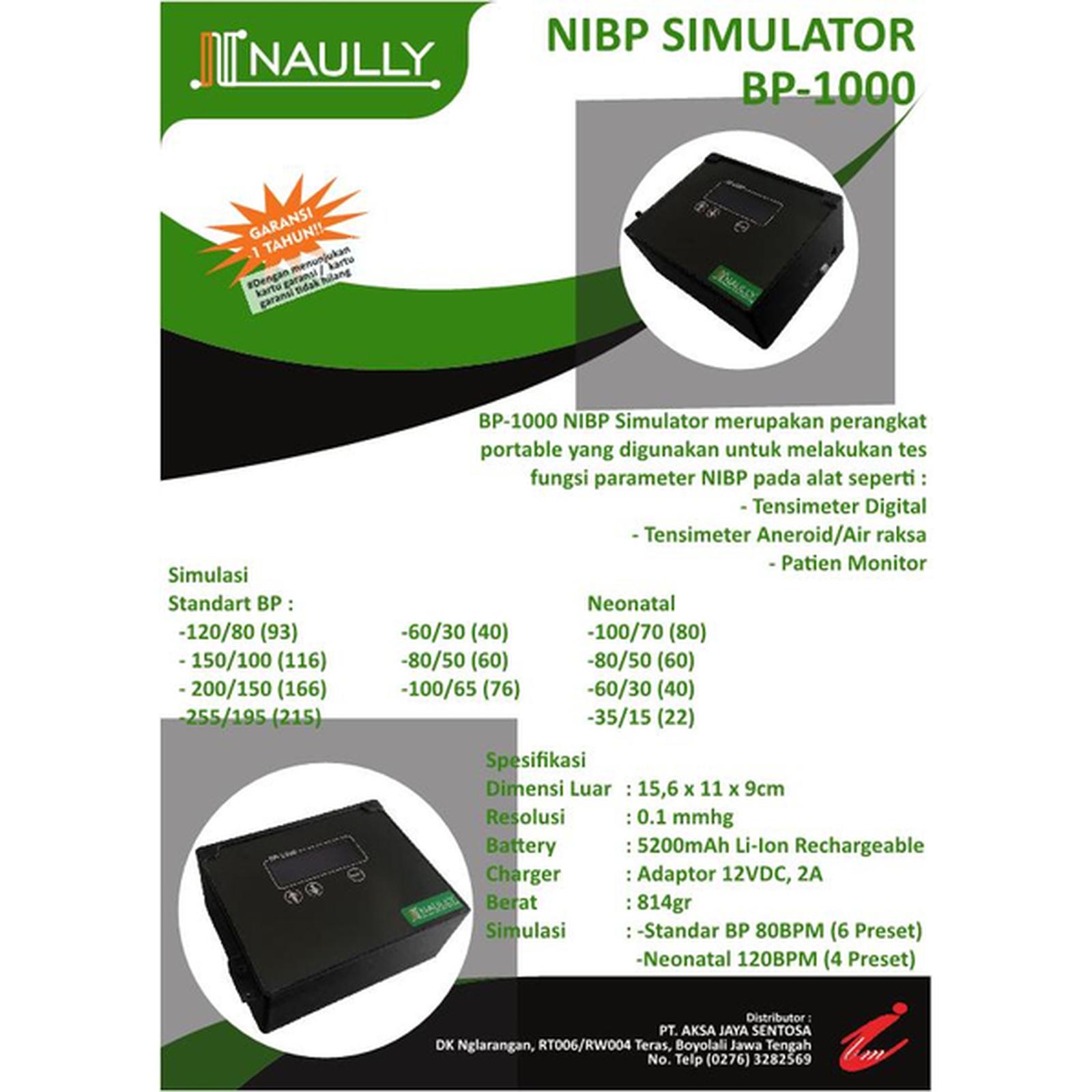NIBP Simulator NAULLY (BP-1000)