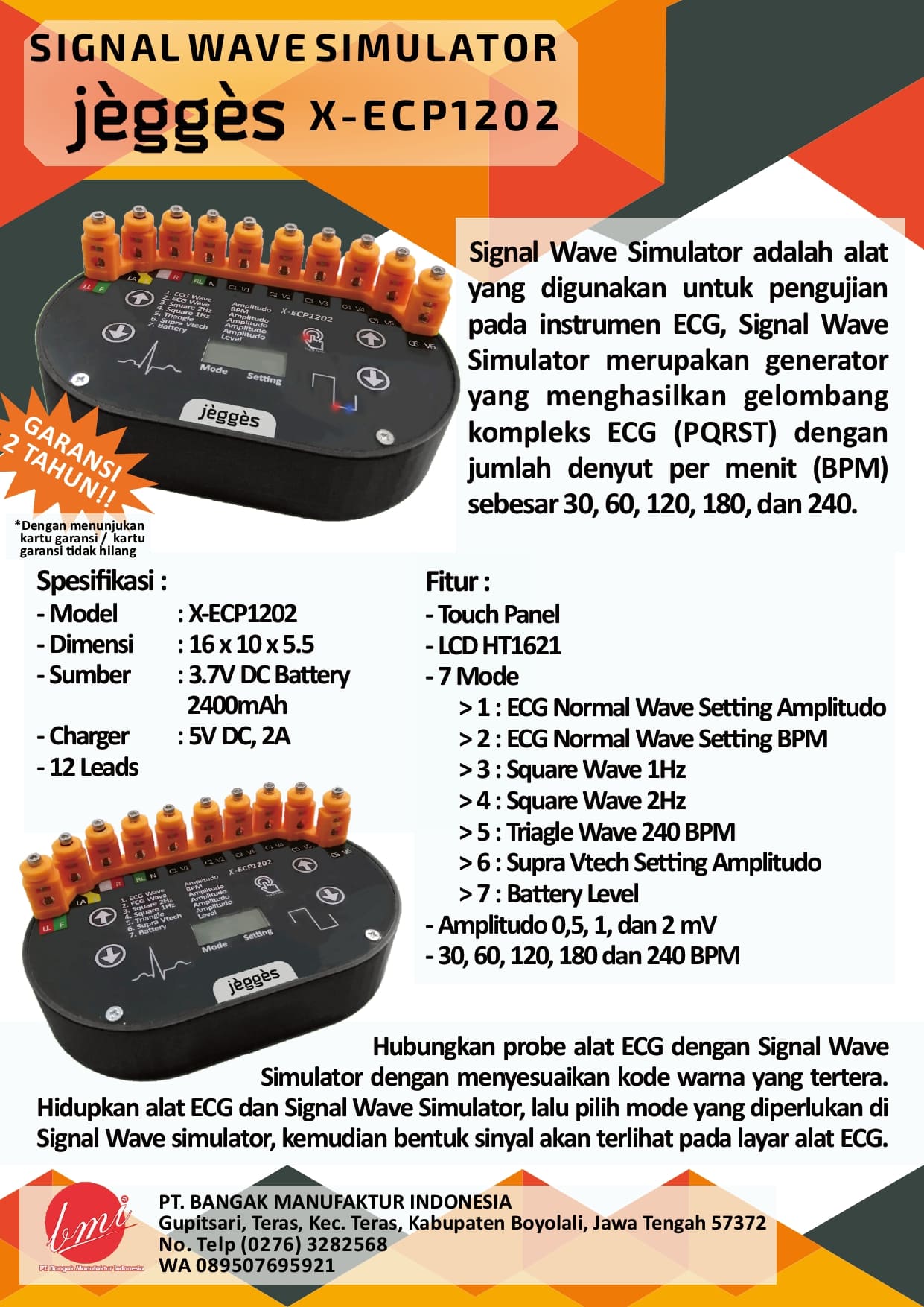 JEGGES SIGNAL WAVE SIMULATOR X-ECP1202