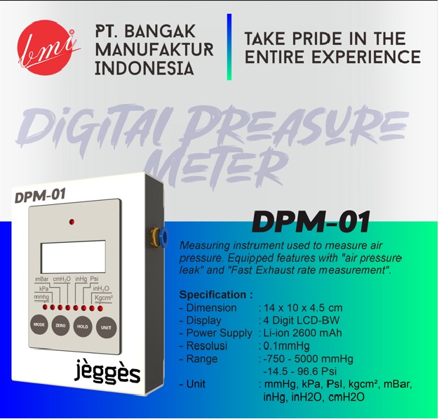 JEGGES DIGITAL PRESSURE METER