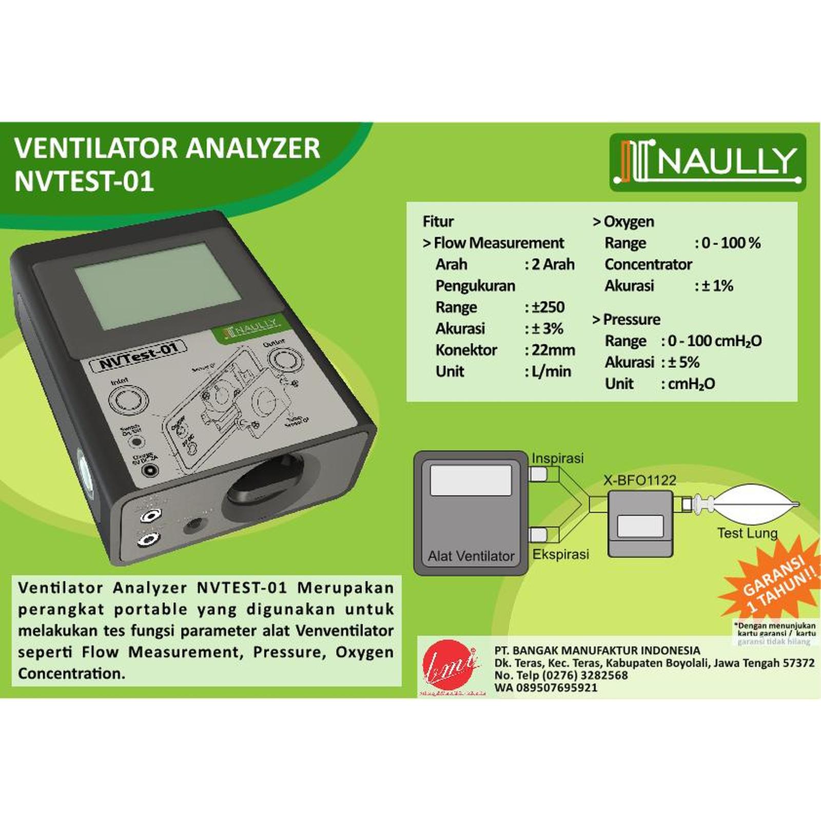 Ventilator Analyzer NAULLY (NVTEST-01)