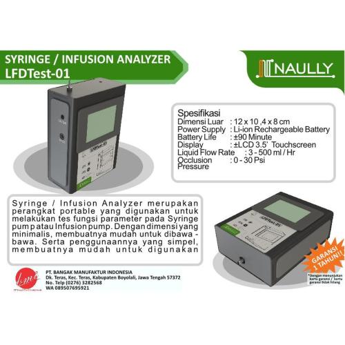 Syringe / Infusion Analyzer 1 Channel NAULLY (LFDTEST-01)