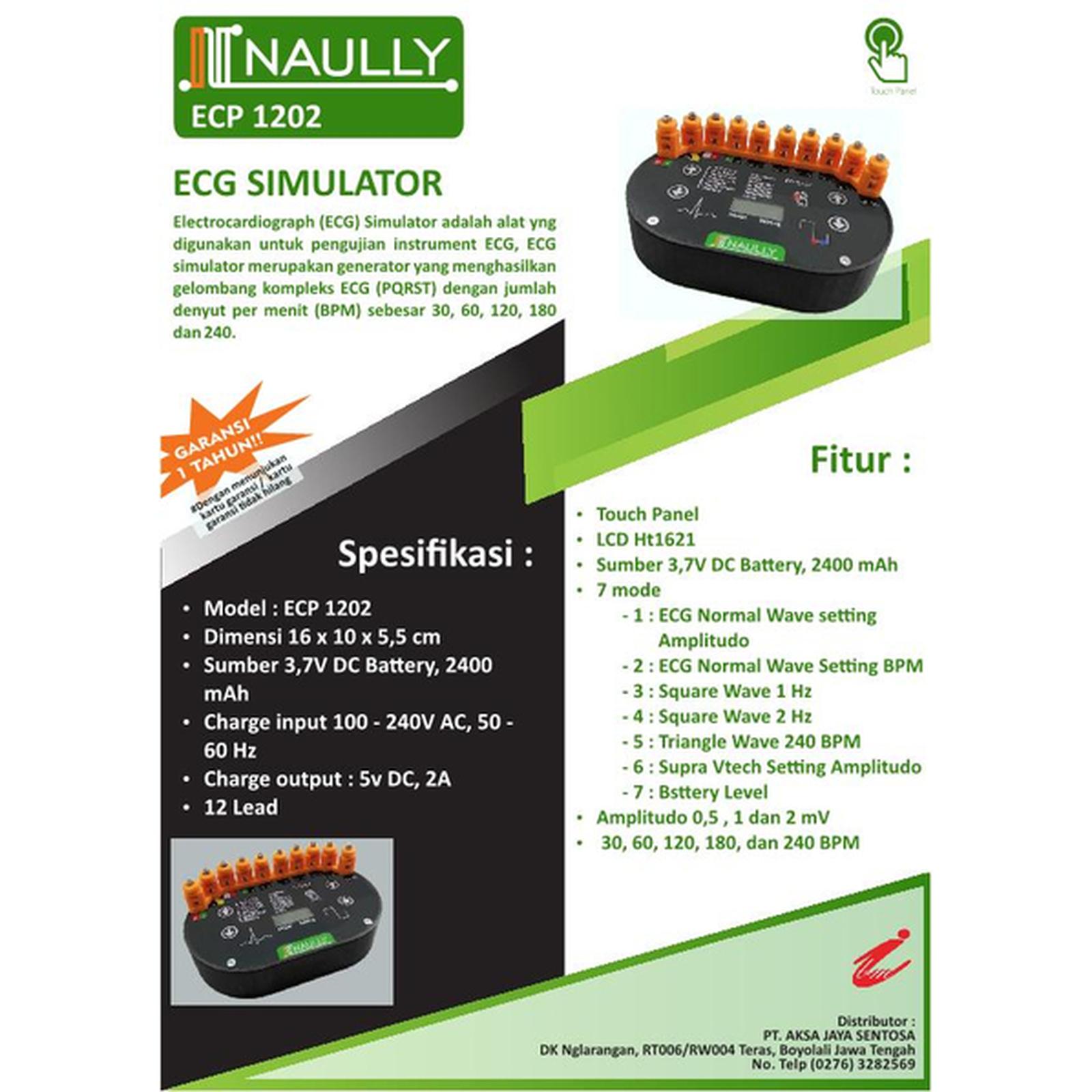 12 Leads ECG Simulator NAULLY (ECP1202)