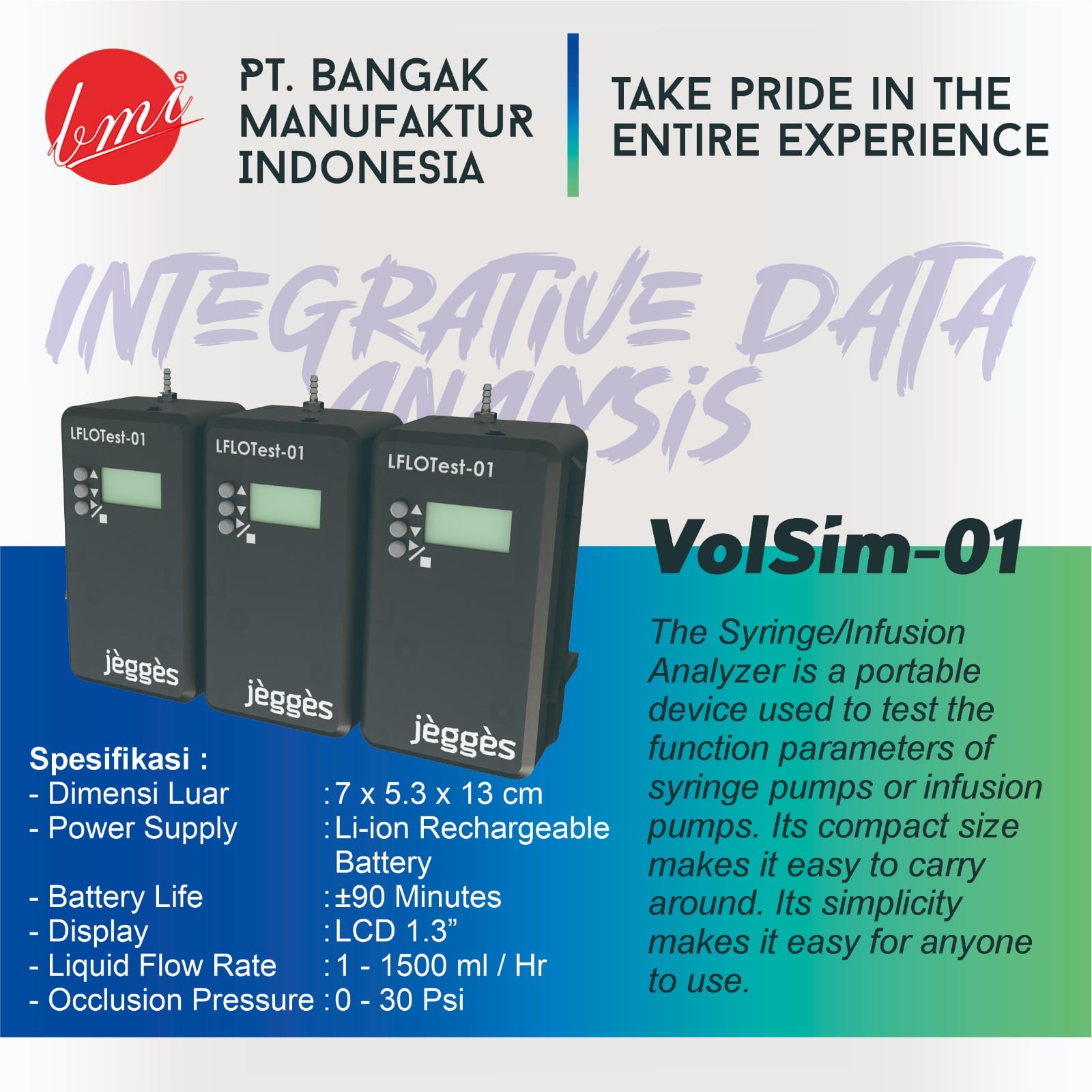 JEGGES SYRINGE INFUSION ANALYZER